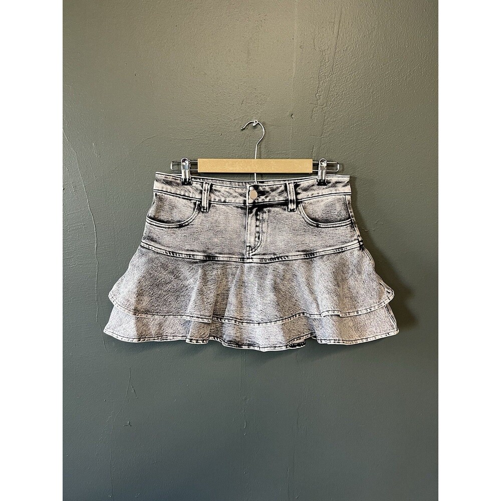 Re'van Studio Womens Gray Denim Skirt Size 42/ XL